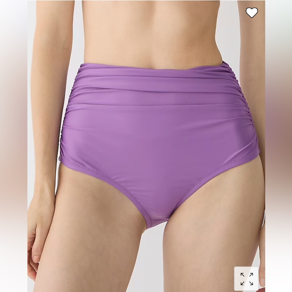 J. Crew Purple High-Waisted Bikini Bottom